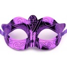 Karnevalová maska - škraboška 2 fialová purpura