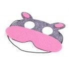 Dětská karneval. maska - škraboška šedý hroch