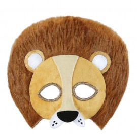 Maska lva plyšová