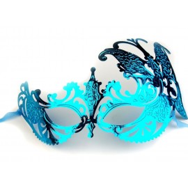 Karnevalová maska - škraboška 6 tyrkys 