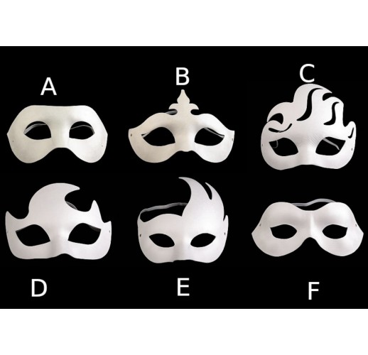 Karnevalová maska - škraboška k domalování 