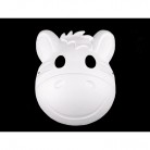 Karnevalová maska k domalování zebra