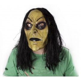 Latexová maska zelená čarodějnice