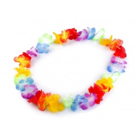 Havajský věnec s květy