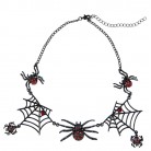 Náhrdelník s pavouky a pavučinami