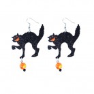 Naušnice kočky čarodějnické HALLOWEEN