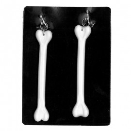 Náušnice pravěké s kostmi svítící ve tmě HALLOWEEN