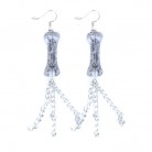 Náušnice kosti čarodějnice/Halloween