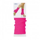 Disco návleky na nohy neonově růžové