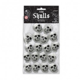 Halloweenské lebky 18 ks