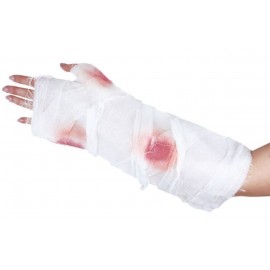 Obvaz poraněná ruka s krví