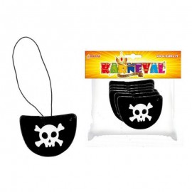 Klapka na oko pirátská, 6ks