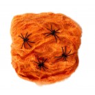 Pavoučí síť oranžová s pavouky