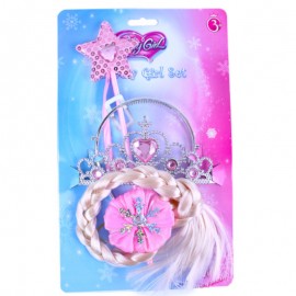 Sada princezna růžová s copem