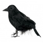 Halloweenská dekorace Havran 10 cm