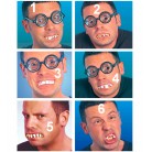 Karnevalové žertovné zuby, latexové