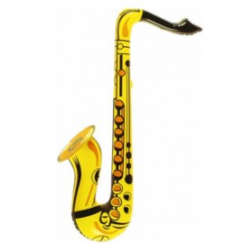 Žlutý nafukovací saxofon
