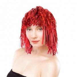 Paruka staniolová červená
