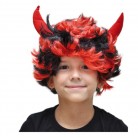 Paruka čert s rohy krátká