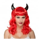 Paruka čertovská s rohy pro dospělého