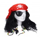 Paruka pirátská se šátkem pro dospělé