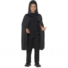 Dětský plášť s kapucí - černý