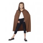 Dětský plášť - hnědý s kapucí