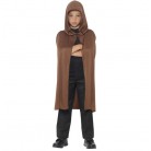 Dětský plášť - hnědý s kapucí