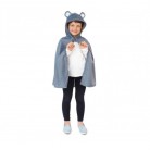 Dětský plášť s kapucí - Šedá myška