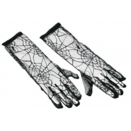 Rukavice čarodějnické s pavučinou