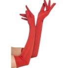 Rukavice červené dlouhé 