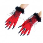 Rukavice Halloween červené