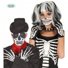 Rukavice kostlivec kostra pro dospělé Halloween