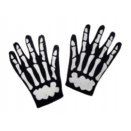 Rukavice kostlivec pro dospělé krátké