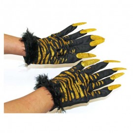 Rukavice na karneval metalické s nehty Halloween