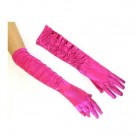 Rukavice nařasené růžové