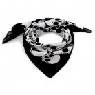 Bavlněný šátek 70x70 cm lebky č.2