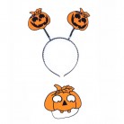 Čelenka s maskou halloween dýně 