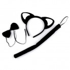 Set na karneval černo-bílá kočička