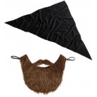 Sada pirát vousy a šátek