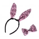 Karnevalová sada zajíc růžová