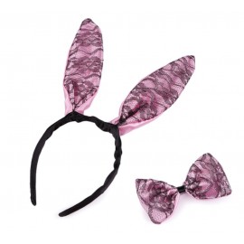 Karnevalová sada zajíc růžová