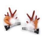 Párty sponky do vlasů vánoční hnědé