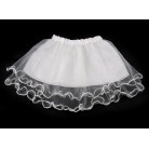 Karnevalová sukýnka dětská oboustranná bílá