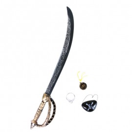 Plastový meč pirátský s rukojetí a příslušenstvím