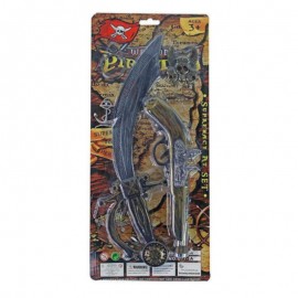 Sada pirátská s pistolí a šavlí