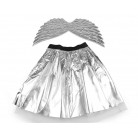 Karnevalový kostým anděl stříbrný