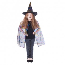 Kostým čaroděj - čarodějnice s pláštěm + kloboukem / HALLOWEEN