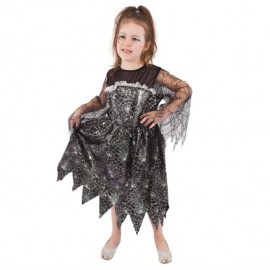 Dětský kostým s pavučinou na čarodějnice/Halloween (M)