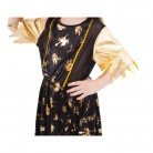 Dětský kostým čarodějnice černo-zlatá (S) 4-6 let